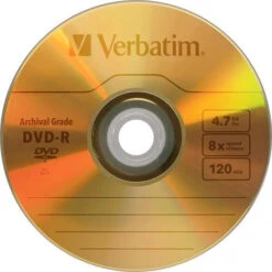 Verbatim DVD-R UltraLife Gold Archival Grade 4.7GB Recordable Disc (Pack Of 5)(Verbatim Dvd R Ultralife Gold Archival Grade 4 7gb Recordable Disc Pack Of 5) -Celestron Shop 1231962789000 IMG 66890