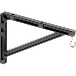 Da-Lite 98036 #11 Wall Mount Brackets (Extends 14", Pair, Black)(Da Lite 98036 11 Wall Mount Brackets Extends 14 Pair Black)