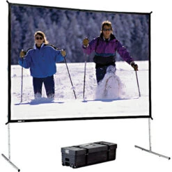 Da-Lite 88640K Fast-Fold Deluxe Portable Projection Screen (9 X 12')(Da Lite 88640k Fast Fold Deluxe Portable Projection Screen 9 X 12)