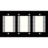 FSR IPS-WP1Q-BLK 4 Gang Wall Plate (Black)(Fsr Ips Wp1q Blk 4 Gang Wall Plate Black)