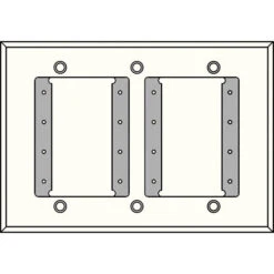 FSR IPS-WP1T-WHT 3 Gang Wall Plate (White)(Fsr Ips Wp1t Wht 3 Gang Wall Plate White)