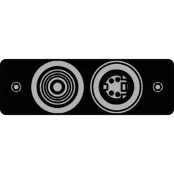 FSR IPS-V921S-BLK RCA (YEL) To BNC-S-Video To S-Video Insert Plate (Black)(Fsr Ips V921s Blk Rca Yel To Bnc S Video To S Video Insert Plate Black)