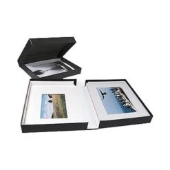 Archival Methods Onyx Portfolio Box - 13.75 X 19.5 X 2" - Black Buckram/Black Lining(Archival Methods Onyx Portfolio Box 13 75 X 19 5 X 2 Black Buckram Black Lining)