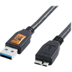Tether Tools TetherPro USB 3.0 Male Type-A To USB 3.0 Micro-B Cable (6', Black)(Tether Tools Tetherpro Usb 3 0 Male Type A To Usb 3 0 Micro B Cable 6 Black) -Celestron Shop 1374520014000 995222