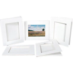 Archival Methods Pre-Cut Exhibition Mats 100% Cotton Board (16 X 20" For 11 X 17" Prints, 5 Mats)(Archival Methods Pre Cut Exhibition Mats 100 Cotton Board 16 X 20 For 11 X 17 Prints 5 Mats)