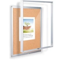 Best Rite 94CAB-01 Economy Enclosed Bulletin Board Cabinet (24 X 36", Natural Cork)(Best Rite 94cab 01 Economy Enclosed Bulletin Board Cabinet 24 X 36 Natural Cork) -Celestron Shop 1390501076000 IMG 366279