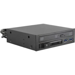 IStarUSA 5.25" To Slim ODD & 2.5" SATA 6Gb/s Trayless Cage With USB 3.1 Gen 1 (Black)(Istarusa 5 25 To Slim Odd 2 5 Sata 6gb S Trayless Cage With Usb 3 1 Gen 1 Black)