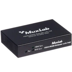 MuxLab HDMI / RS-232 Receiver With PoE(Muxlab Hdmi Rs 232 Receiver With Poe)