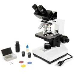 CELESTRON LABS CB2000C Compound Binocular Microscope With 5.5 X 5.5" Mechanical Stage(Celestron Labs Cb2000c Compound Binocular Microscope With 5 5 X 5 5 Mechanical Stage) -Celestron Shop 1417643404000 IMG 445564
