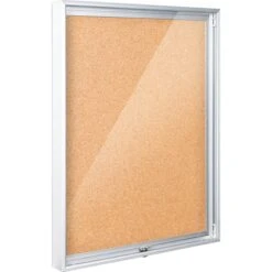 Best Rite 94CAA-01 Economy Enclosed Bulletin Board Cabinet (Natural Cork)(Best Rite 94caa 01 Economy Enclosed Bulletin Board Cabinet Natural Cork)