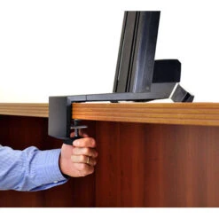 Ergotron WorkFit-S Dual Monitor With Worksurface+ (Black)(Ergotron Workfit S Dual Monitor With Worksurface Black) -Celestron Shop 1441831503000 IMG 533182