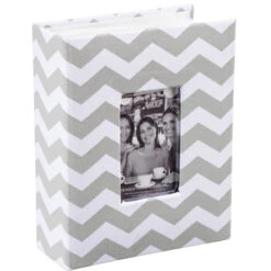 Pioneer Photo Albums Cloth Album With Frame (Chevron, Gray)(Pioneer Photo Albums Cloth Album With Frame Chevron Gray)