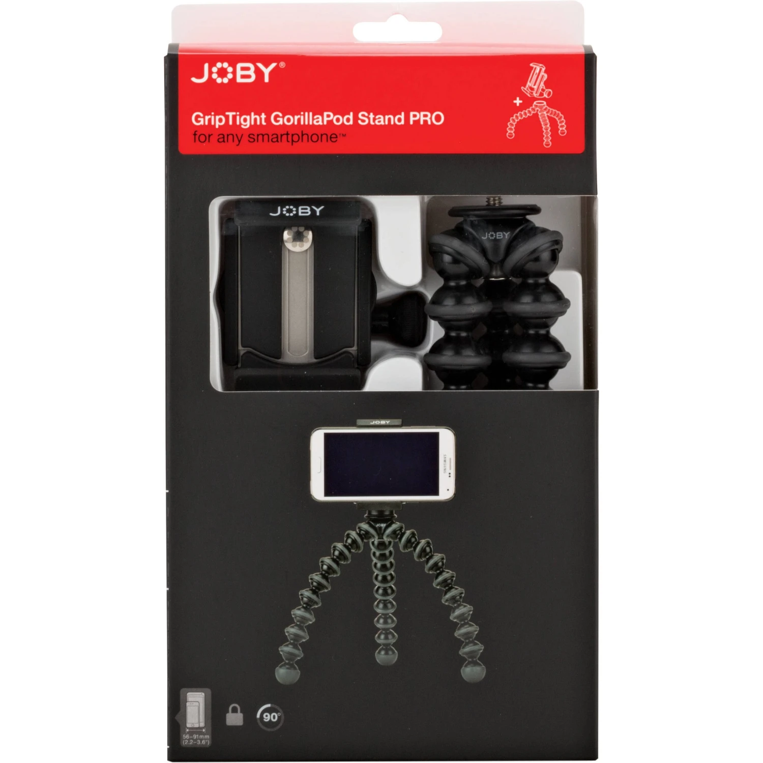 Joby GripTight PRO GorillaPod Stand For Smartphones (Black/Charcoal)(Joby Griptight Pro Gorillapod Stand For Smartphones Black Charcoal) 10 Joby GripTight PRO GorillaPod Stand For Smartphones (Black/Charcoal)(Joby Griptight Pro Gorillapod Stand For Smartphones Black Charcoal) - Image 10