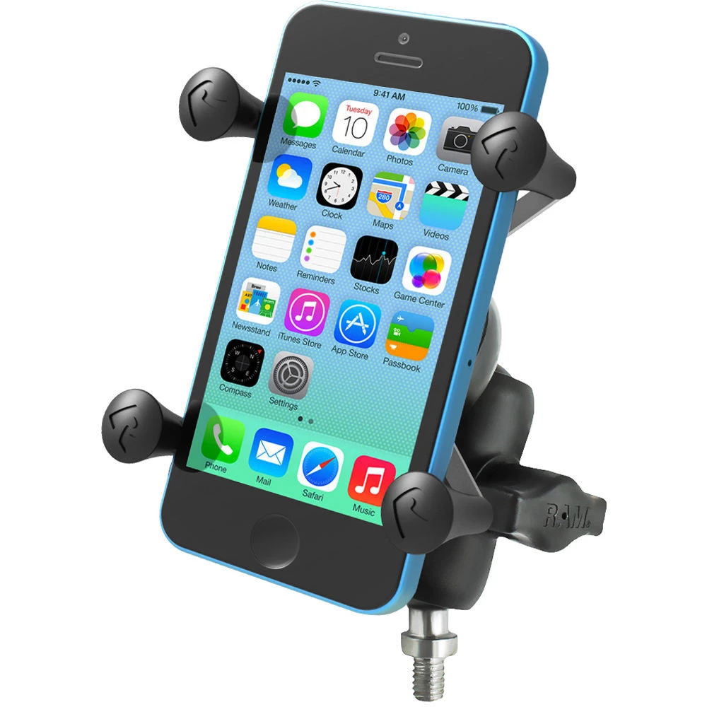 RAM MOUNTS Universal X-Grip Cell Phone Cradle, 1" Ball Mount With 3/8"-16 Threaded Post Base, And Short Double Socket Arm For Motorcycle(Ram Mounts Universal X Grip Cell Phone Cradle 1 Ball Mount With 3 8 16 Threaded Post Base And Short Double Socket Arm For Motorcycle) 3 RAM MOUNTS Universal X-Grip Cell Phone Cradle, 1" Ball Mount With 3/8"-16 Threaded Post Base, And Short Double Socket Arm For Motorcycle(Ram Mounts Universal X Grip Cell Phone Cradle 1 Ball Mount With 3 8 16 Threaded Post Base And Short Double Socket Arm For Motorcycle) - Image 3
