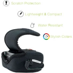 MegaGear Ultra-light Neoprene Camera Case With Carabiner For Canon PowerShot G7X And PowerShot G7 X Mark II Cameras (Black)(Megagear Ultra Light Neoprene Camera Case With Carabiner For Canon Powershot G7x And Powershot G7 X Mark Ii Cameras Black) -Celestron Shop 1468968333000 IMG 656637