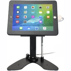CTA Digital Dual Security Kiosk Stand With Locking Case And Cable For Select Apple IPads (Black)(Cta Digital Dual Security Kiosk Stand With Locking Case And Cable For Select Apple Ipads Black)
