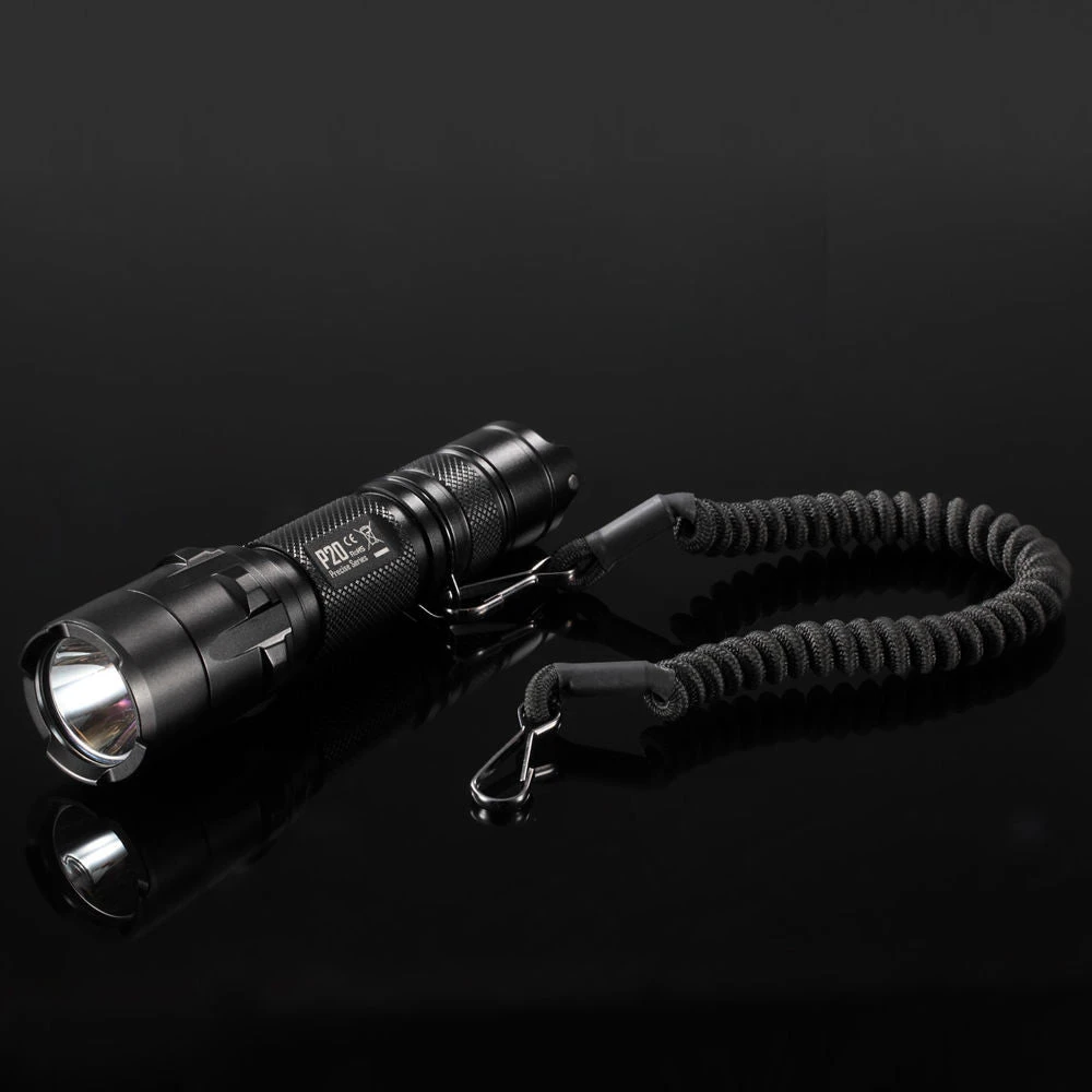NITECORE NTL10 Coiled Tactical Flashlight Lanyard (Black)(Nitecore Ntl10 Coiled Tactical Flashlight Lanyard Black) 2 NITECORE NTL10 Coiled Tactical Flashlight Lanyard (Black)(Nitecore Ntl10 Coiled Tactical Flashlight Lanyard Black) - Image 2