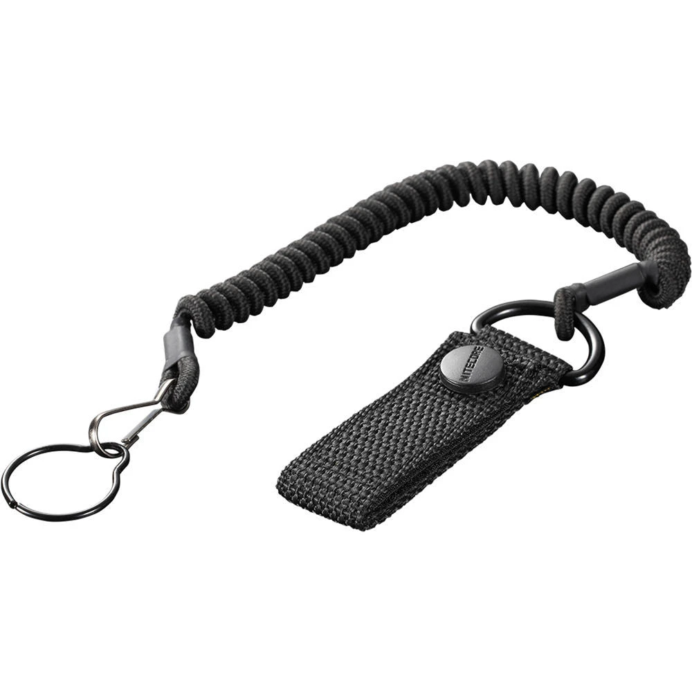 NITECORE NTL20 Coiled Tactical Flashlight Lanyard (Black)(Nitecore Ntl20 Coiled Tactical Flashlight Lanyard Black) 3 NITECORE NTL20 Coiled Tactical Flashlight Lanyard (Black)(Nitecore Ntl20 Coiled Tactical Flashlight Lanyard Black) - Image 3