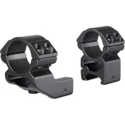 Hawke Sport Optics 2-Piece Reach Forward Match Mount With 1" Extension For Weaver Rails (1", Aluminum, High, Matte Black)(Hawke Sport Optics 2 Piece Reach Forward Match Mount With 1 Extension For Weaver Rails 1 Aluminum High Matte Black)