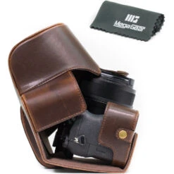 MegaGear Ever Ready Leather Camera Case For Sony Cyber-shot DSC-RX10 III (Dark Brown)(Megagear Ever Ready Leather Camera Case For Sony Cyber Shot Dsc Rx10 Iii Dark Brown) -Celestron Shop 1486575952000 IMG 749600