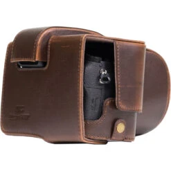 MegaGear Ever Ready Leather Camera Case For Sony Cyber-shot DSC-RX10 III (Dark Brown)(Megagear Ever Ready Leather Camera Case For Sony Cyber Shot Dsc Rx10 Iii Dark Brown) -Celestron Shop 1486575952000 IMG 749601