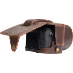 MegaGear Ever Ready Leather Camera Case For Sony Cyber-shot DSC-RX10 III (Dark Brown)(Megagear Ever Ready Leather Camera Case For Sony Cyber Shot Dsc Rx10 Iii Dark Brown) -Celestron Shop 1486575952000 IMG 749603