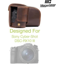 MegaGear Ever Ready Leather Camera Case For Sony Cyber-shot DSC-RX10 III (Dark Brown)(Megagear Ever Ready Leather Camera Case For Sony Cyber Shot Dsc Rx10 Iii Dark Brown) -Celestron Shop 1486575952000 IMG 749610