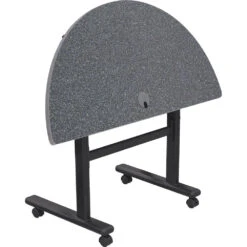 Balt Height Adjustable Sit And Stand Flipper Table (Half Round, Graphite Nebula Laminate, Platinum Edge)(Balt Height Adjustable Sit And Stand Flipper Table Half Round Graphite Nebula Laminate Platinum Edge) -Celestron Shop 1493153138000 IMG 787838
