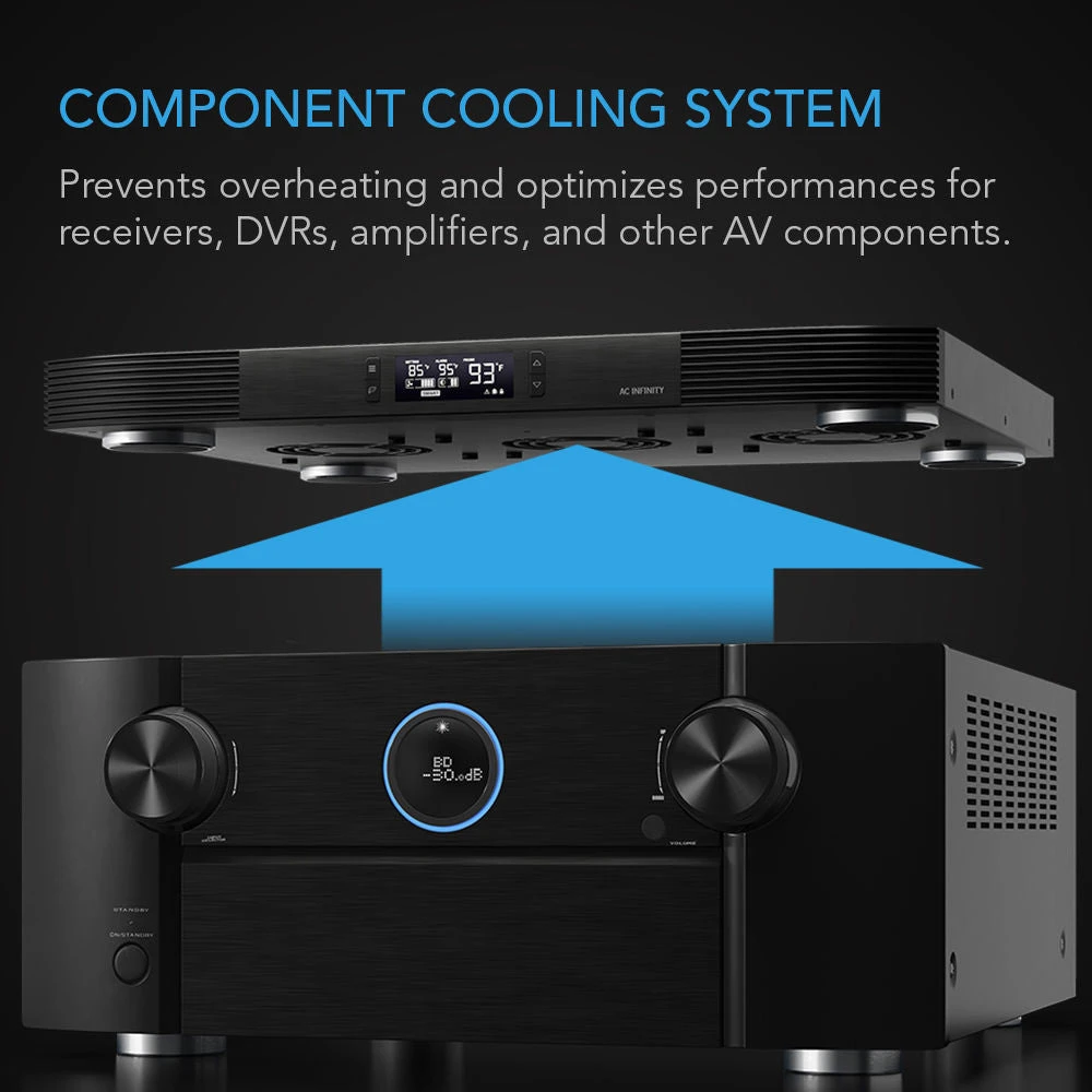 AC Infinity AIRCOM T8 A/V Rear-Exhaust Component Cooling System(Ac Infinity Aircom T8 A V Rear Exhaust Component Cooling System) 3 AC Infinity AIRCOM T8 A/V Rear-Exhaust Component Cooling System(Ac Infinity Aircom T8 A V Rear Exhaust Component Cooling System) - Image 3