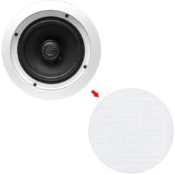 Pyle Pro PDIC80T 8" Two-Way In-Ceiling Speaker System With Transformer (Pair)(Pyle Pro Pdic80t 8 Two Way In Ceiling Speaker System With Transformer Pair) -Celestron Shop 1499087784 IMG 824318