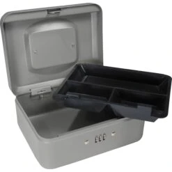 Barska 8" Cash Box With Combination Lock (Gray)(Barska 8 Cash Box With Combination Lock Gray) -Celestron Shop 1501089724 IMG 307744