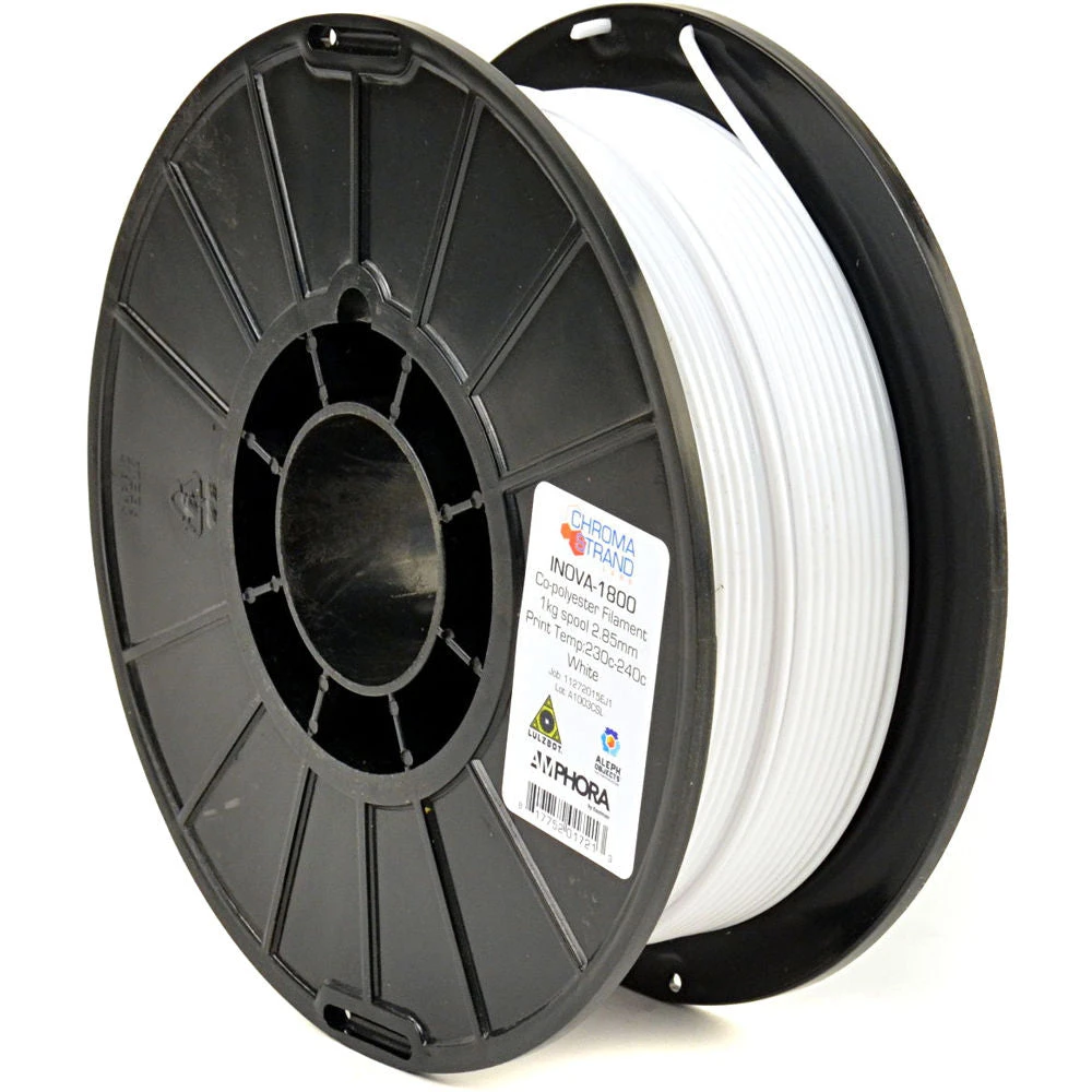 Chroma Strand Labs Inova 1800 Copolyester Filament 2.85mm 1kg Reel (White)(Chroma Strand Labs Inova 1800 Copolyester Filament 2 85mm 1kg Reel White) 2 Chroma Strand Labs Inova 1800 Copolyester Filament 2.85mm 1kg Reel (White)(Chroma Strand Labs Inova 1800 Copolyester Filament 2 85mm 1kg Reel White) - Image 2