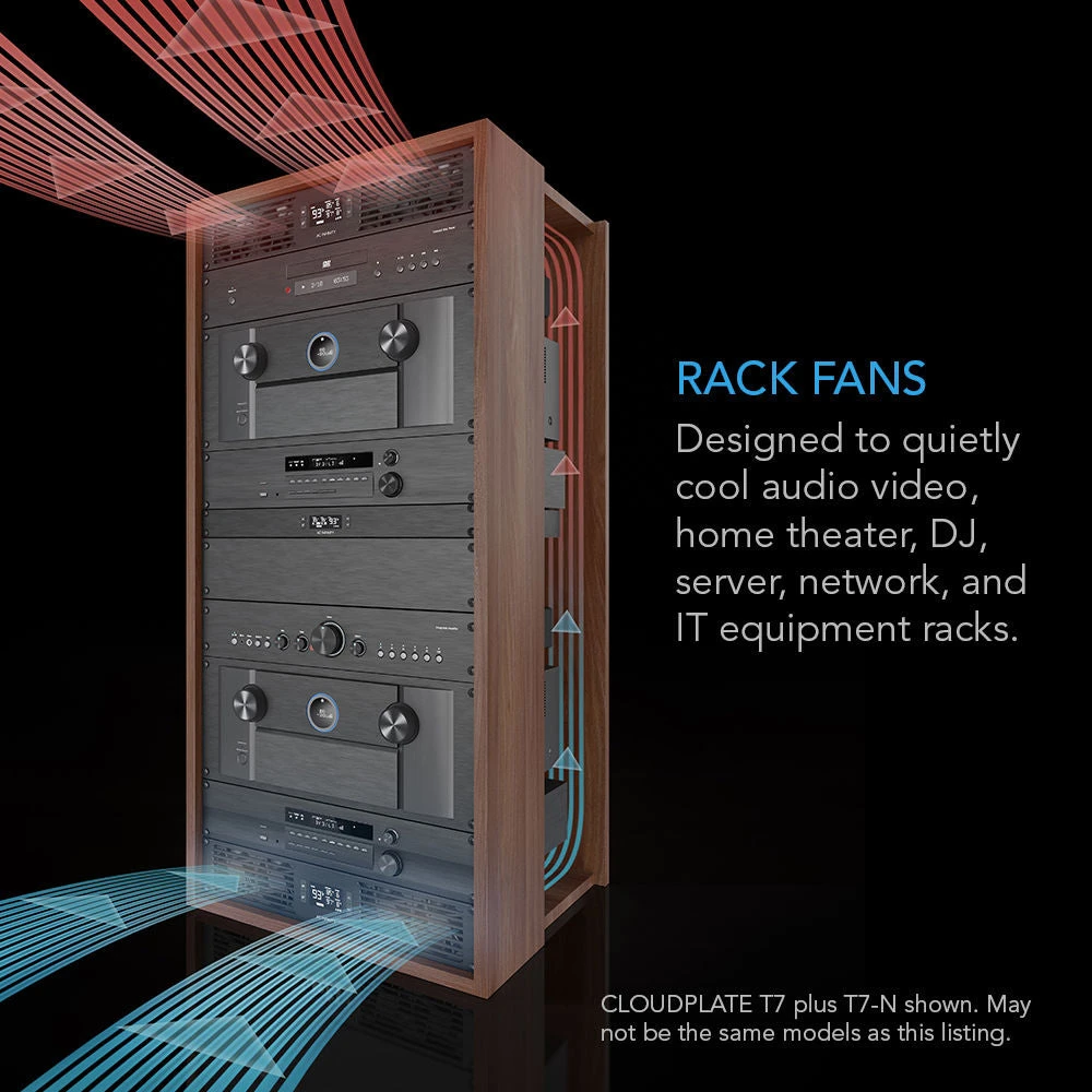 AC Infinity CLOUDPLATE T1 Quiet Rack Cooling Fan System (1 RU, Intake)(Ac Infinity Cloudplate T1 Quiet Rack Cooling Fan System 1 Ru Intake) 3 AC Infinity CLOUDPLATE T1 Quiet Rack Cooling Fan System (1 RU, Intake)(Ac Infinity Cloudplate T1 Quiet Rack Cooling Fan System 1 Ru Intake) - Image 3