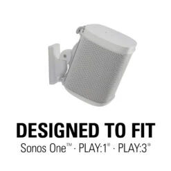 SANUS WSWM22 Wireless Speaker Wall Mounts For The Sonos One, PLAY:1, & PLAY:3 (White, Pair)(Sanus Wswm22 Wireless Speaker Wall Mounts For The Sonos One Play 1 Play 3 White Pair) -Celestron Shop 1513627346000 IMG 918670