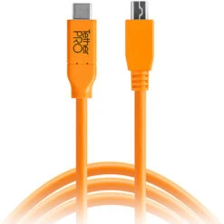 Tether Tools TetherPro USB Cable With TetherBLOCK Mounting Plate Kit (USB Type-C Male To 5-Pin Micro-USB 2.0 Type-B Male, Orange)(Tether Tools Tetherpro Usb Cable With Tetherblock Mounting Plate Kit Usb Type C Male To 5 Pin Micro Usb 2 0 Type B Male Orange) -Celestron Shop 1526395567000 1387543 99ffea14 4840 472b 84c6 442b02362f46