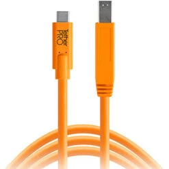 Tether Tools TetherPro USB Cable With TetherBLOCK Quick Release Plate Kit (USB Type-C Male To USB 3.0 Type-B Male, Orange)(Tether Tools Tetherpro Usb Cable With Tetherblock Quick Release Plate Kit Usb Type C Male To Usb 3 0 Type B Male Orange) -Celestron Shop 1526398574000 1387537