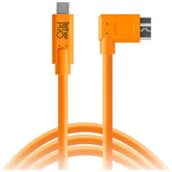 Tether Tools TetherPro USB Cable With TetherBLOCK Mounting Plate Kit (USB Type-C Male To Micro-USB 3.0 Type-B Male, Orange, Right-Angle)(Tether Tools Tetherpro Usb Cable With Tetherblock Mounting Plate Kit Usb Type C Male To Micro Usb 3 0 Type B Male Orange Right Angle) -Celestron Shop 1526398574000 1387539 3691e999 4c69 4c95 9ff3 dc997dc38f8f