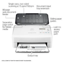 HP Scanjet Enterprise Flow 7000 S3 Sheet-Feed Scanner(Hp Scanjet Enterprise Flow 7000 S3 Sheet Feed Scanner) -Celestron Shop 1526417399000 IMG 989040