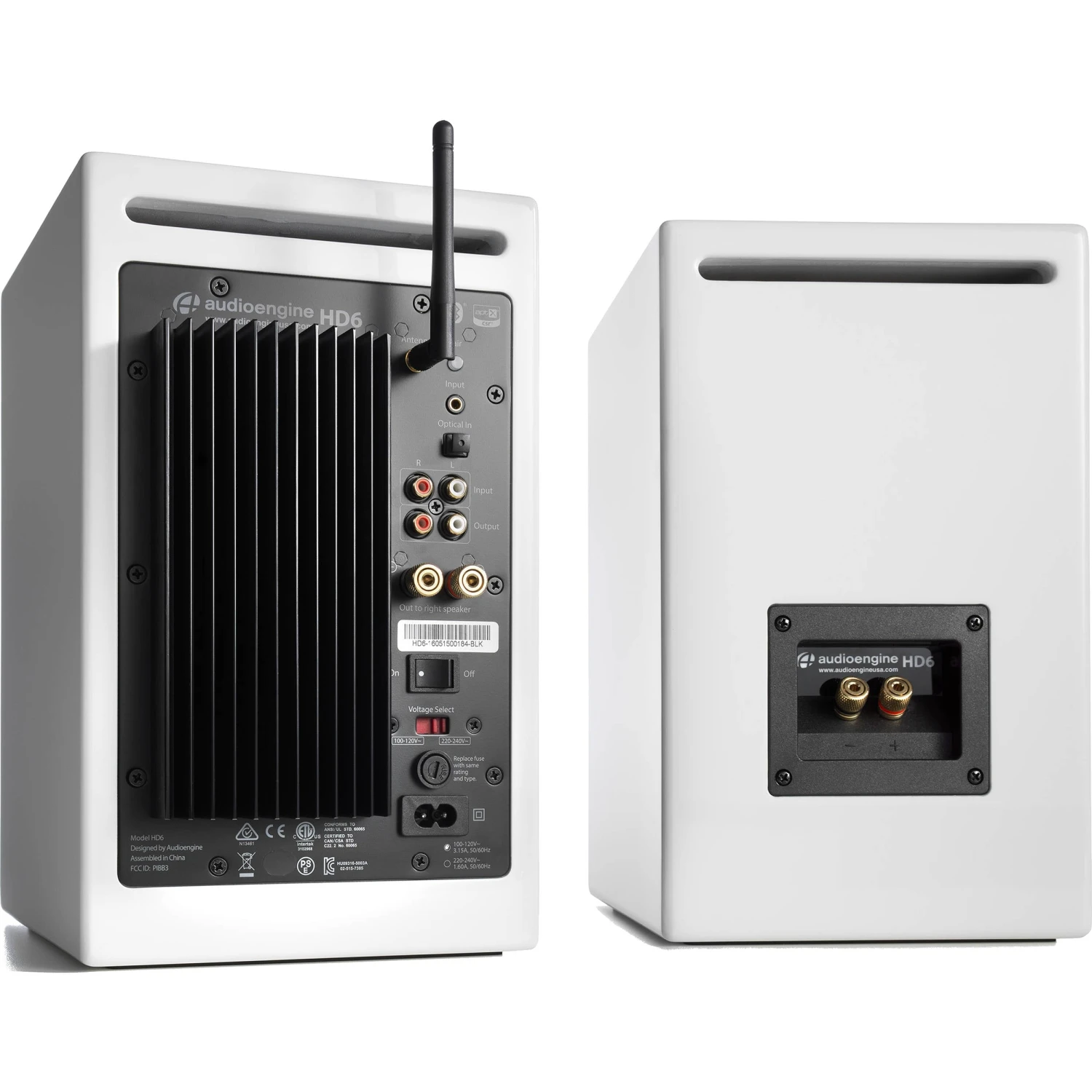 Audioengine HD6 Bluetooth Speakers (Hi-Gloss White, Pair)(Audioengine Hd6 Bluetooth Speakers Hi Gloss White Pair) 4 Audioengine HD6 Bluetooth Speakers (Hi-Gloss White, Pair)(Audioengine Hd6 Bluetooth Speakers Hi Gloss White Pair) - Image 4