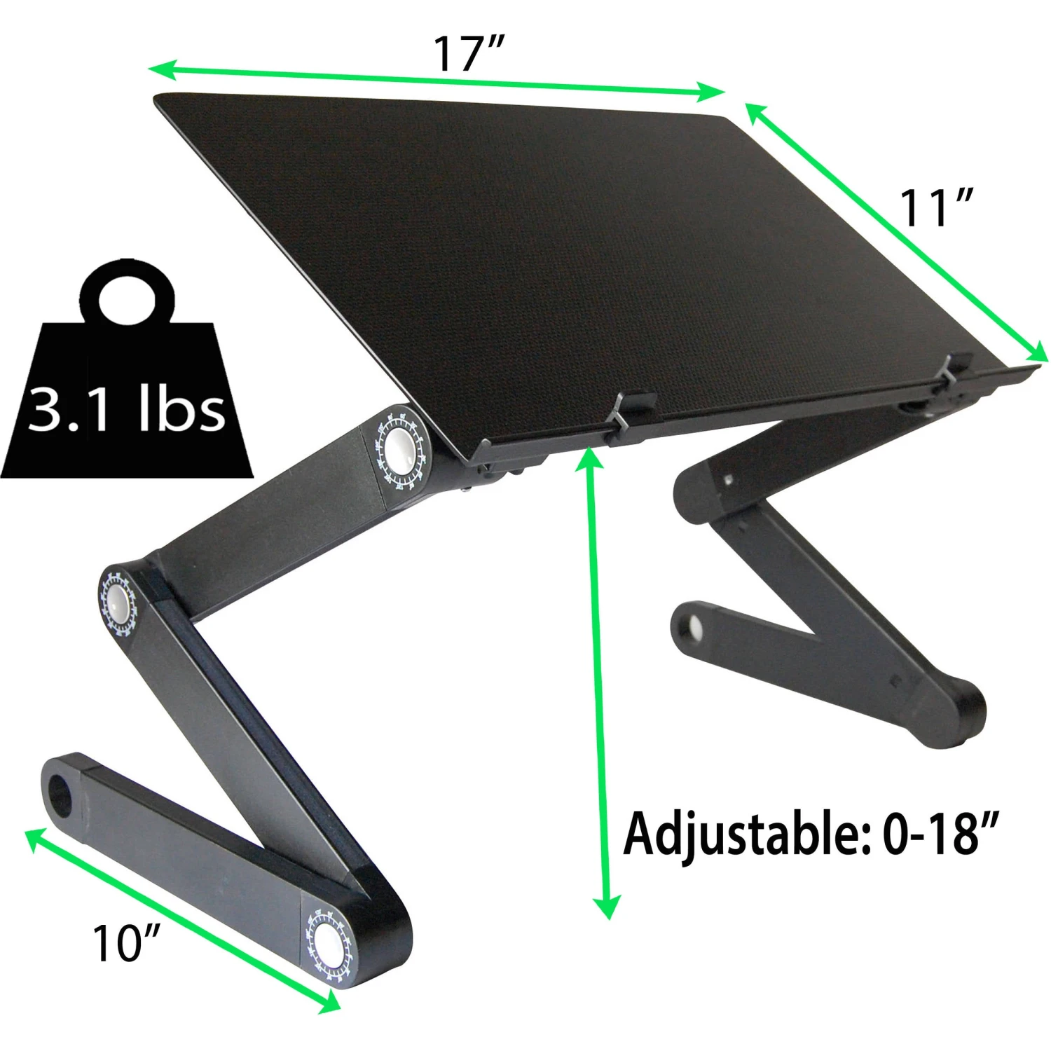 Uncaged Ergonomics Workez Professional Laptop Stand (Black)(Uncaged Ergonomics Workez Professional Laptop Stand Black) 3 Uncaged Ergonomics Workez Professional Laptop Stand (Black)(Uncaged Ergonomics Workez Professional Laptop Stand Black) - Image 3