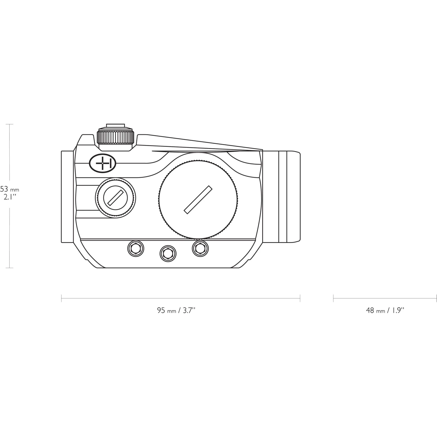 Hawke Sport Optics Vantage 1x25 Red Dot Sight (Weaver Rail)(Hawke Sport Optics Vantage 1x25 Red Dot Sight Weaver Rail) 2 Hawke Sport Optics Vantage 1x25 Red Dot Sight (Weaver Rail)(Hawke Sport Optics Vantage 1x25 Red Dot Sight Weaver Rail) - Image 2