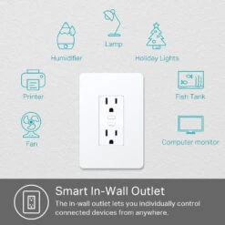 TP-Link KP200 Kasa Smart Wi-Fi In-Wall Power Outlet(Tp Link Kp200 Kasa Smart Wi Fi In Wall Power Outlet) -Celestron Shop 1547745368000 IMG 1126709