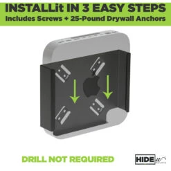 HIDEit Mounts Hideit Black Mini Mac U Wall Mount/Vesa Mount/Under Desk Mount(Hideit Mounts Hideit Black Mini Mac U Wall Mount Vesa Mount Under Desk Mount) -Celestron Shop 1551285997000 IMG 1146844