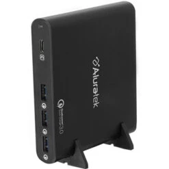 Aluratek Universal AC Adapter With USB Type-C & 3 QC 3.0 USB Type-A Ports(Aluratek Universal Ac Adapter With Usb Type C 3 Qc 3 0 Usb Type A Ports)