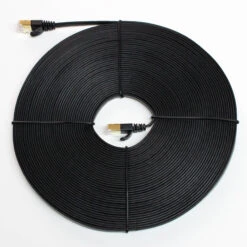 Tera Grand CAT-7 10 Gigabit Ethernet Ultra Flat Patch Cable For Modem Router Lan Network 50' (Black)(Tera Grand Cat 7 10 Gigabit Ethernet Ultra Flat Patch Cable For Modem Router Lan Network 50 Black) -Celestron Shop 1554844660000 IMG 1169239