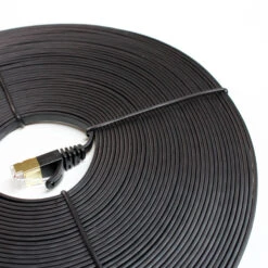 Tera Grand CAT-7 10 Gigabit Ethernet Ultra Flat Patch Cable For Modem Router Lan Network 50' (Black)(Tera Grand Cat 7 10 Gigabit Ethernet Ultra Flat Patch Cable For Modem Router Lan Network 50 Black) -Celestron Shop 1554844660000 IMG 1169240