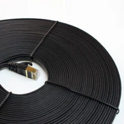Tera Grand CAT-7 10 Gigabit Ethernet Ultra Flat Patch Cable For Modem Router Lan Network 50' (Black)(Tera Grand Cat 7 10 Gigabit Ethernet Ultra Flat Patch Cable For Modem Router Lan Network 50 Black) -Celestron Shop 1554844660000 IMG 1169241