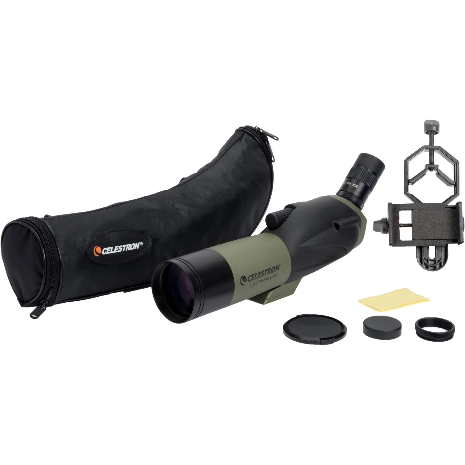 Celestron Ultima 65 18-55x65mm Spotting Scope And Smartphone Adapter Kit (Angled Viewing)(Celestron Ultima 65 18 55x65mm Spotting Scope And Smartphone Adapter Kit Angled Viewing 1) 11 Celestron Ultima 65 18-55x65mm Spotting Scope And Smartphone Adapter Kit (Angled Viewing)(Celestron Ultima 65 18 55x65mm Spotting Scope And Smartphone Adapter Kit Angled Viewing 1) - Image 11