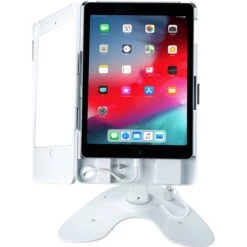 CTA Digital Dual Security Kiosk Stand With Locking Case And Cable For Select Apple IPads (White)(Cta Digital Dual Security Kiosk Stand With Locking Case And Cable For Select Apple Ipads White) -Celestron Shop 1567509379 IMG 1245676