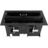 FSR RT6-RD4-ABK Unity Rectangle Dual-Sided In-Table Box For T6 Brackets & TBRT Cable Retractors (Black)(Fsr Rt6 Rd4 Abk Unity Rectangle Dual Sided In Table Box For T6 Brackets Tbrt Cable Retractors Black)
